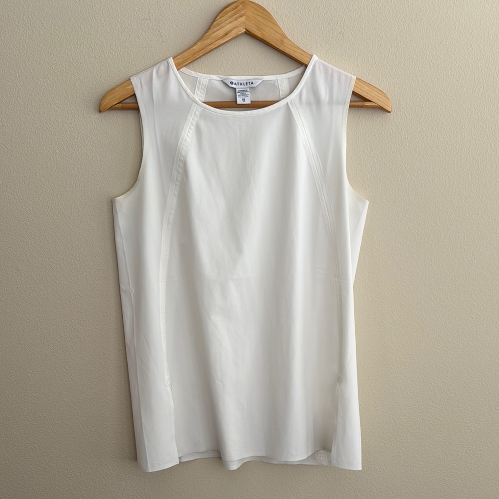 Athleta ivory silky tank
